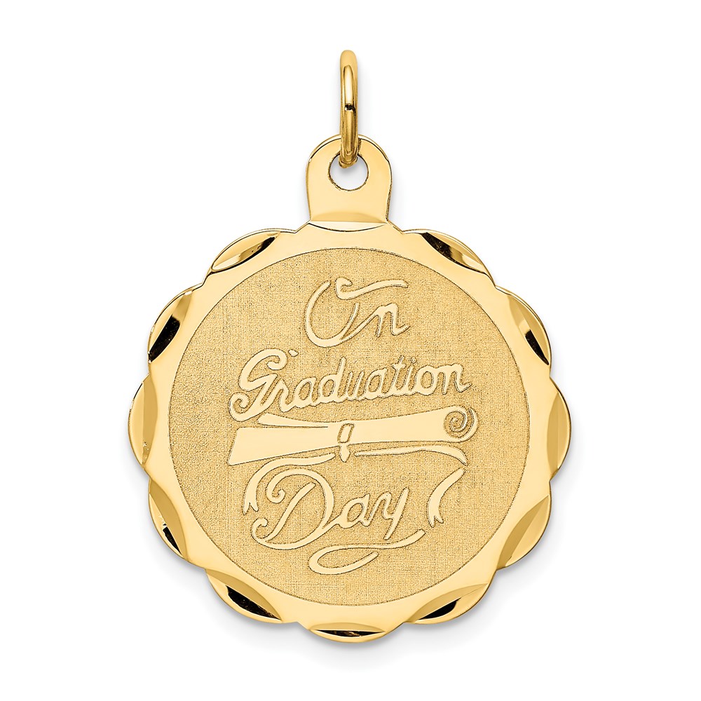 14k ON GRADUATION DAY with Diploma Charm - Diamonds by Monet